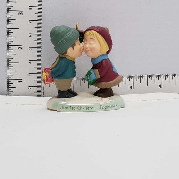 1994 Hallmark Our First Christmas Together Handcrafted Keepsake Holiday Ornament - Picture 5 of 5